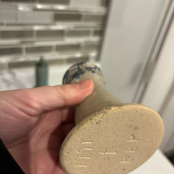 Vintage Beaumont Brothers Pottery Candle Sticks & Bowl Salt Glazed Stoneware - Picture 13 of 16